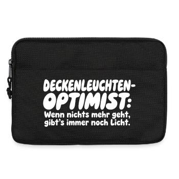 Deckenleuchten-Optimist - Laptoptasche 13" - Schwarz - Vorne