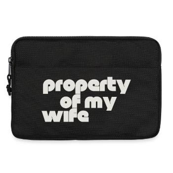 Eigentum meiner Frau - Laptoptasche 13" - Schwarz - Vorne