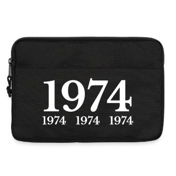 1974 - Sacoche pour ordinateur portable 13 pouces - noir - Devant