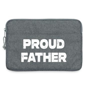 Fier Père Emblème - Sacoche pour ordinateur portable 13 pouces - gris chiné - Devant