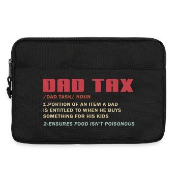 T-shirt mème fiscal pour papa : Déduction des enfants - Sacoche pour ordinateur portable 13 pouces - noir - Devant