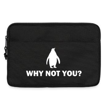 Penguin Motivation Design - Why Not You - Laptop bag 13" - black - Front
