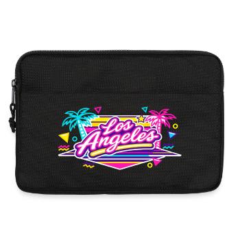 Los Angeles Neon Pink - Laptoptasche 13" - Schwarz - Vorne