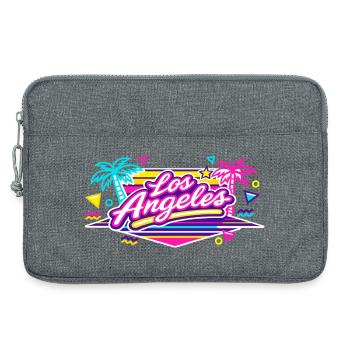 Los Angeles Neon Pink - Sacoche pour ordinateur portable 13 pouces - gris chiné - Devant