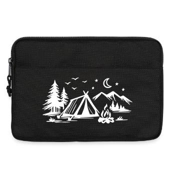 Camping Tent - Laptop bag 13" - black - Front