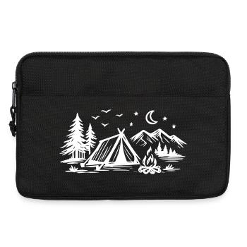 Camping Tent - Laptop bag 13" - black - Front