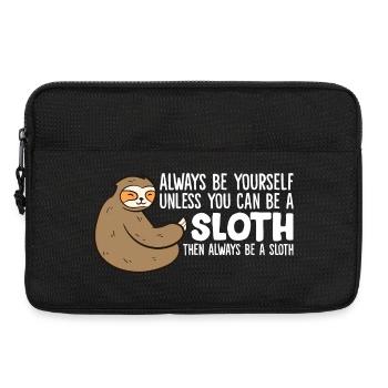 Sei immer du selbst, außer Faultier - Laptoptasche 13" - Schwarz - Vorne