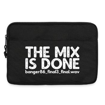 The Mix Is Done - Laptoptasche 13" - Schwarz - Vorne