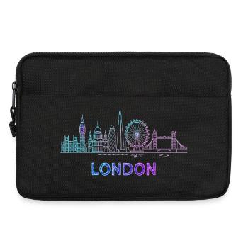 London City Skyline - Laptoptasche 13" - Schwarz - Vorne