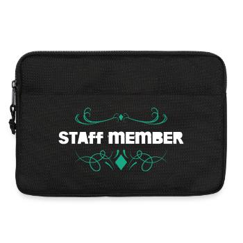 Staff Member Ornament Abzeichen - Laptoptasche 13" - Schwarz - Vorne