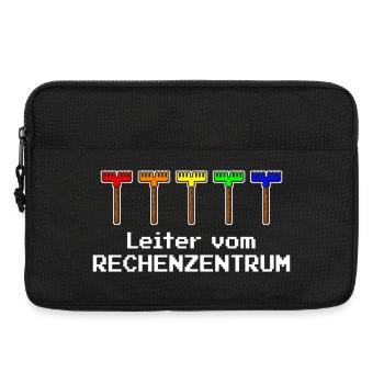 Leiter vom Rechenzentrum Gartenoutfit Gartenarbeit - Laptoptasche 13" - Schwarz - Vorne