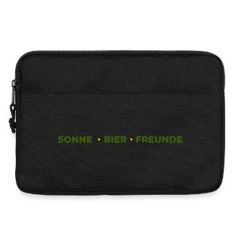 Sonne Bier FreundeT-Shirt–Frühlingsfest Biergarten - Laptoptasche 13" - Schwarz - Vorne