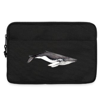 Yubarta - baleine à bosse - baleine à bosse - Sacoche pour ordinateur portable 13 pouces - noir - Devant