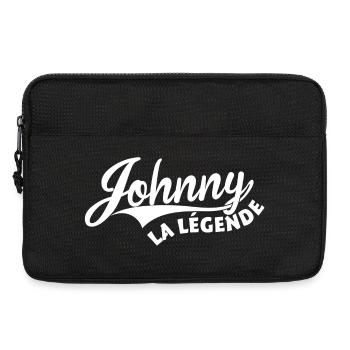 Johnny la légende - Sacoche pour ordinateur portable 13 pouces - noir - Devant
