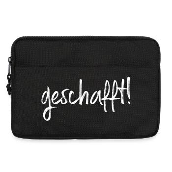 geschafft! Ziel erreicht Geschenkidee Prüfung - Laptoptasche 13" - Schwarz - Vorne