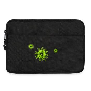 NeonVirus Pattern - Laptop bag 13" - black - Front