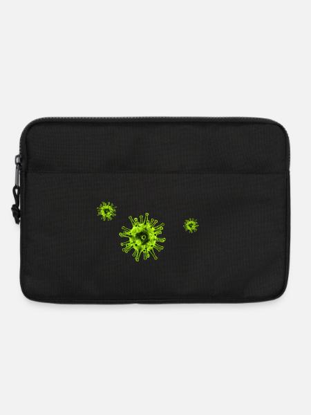NeonVirus Muster - Laptoptasche 13" - Schwarz