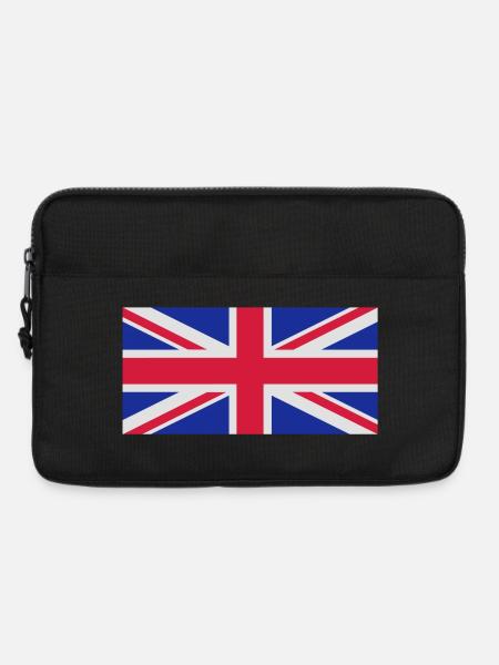 Britische Flagge - Laptoptasche 13" - Schwarz