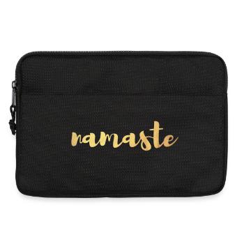 Namaste Yoga Or Méditation Chemise Écriture Manuscrite om - Sacoche pour ordinateur portable 13 pouces - noir - Devant