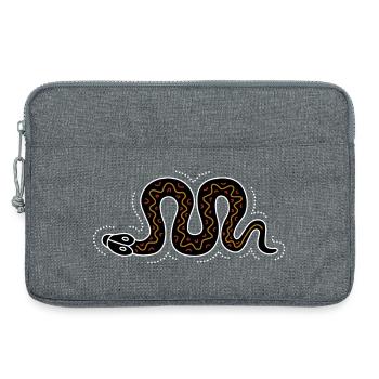 snake - Laptop bag 13" - heather grey - Front