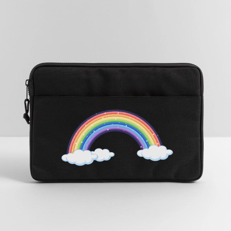 Lebendiger Regenbogen über den Wolken Laptoptasche 13"