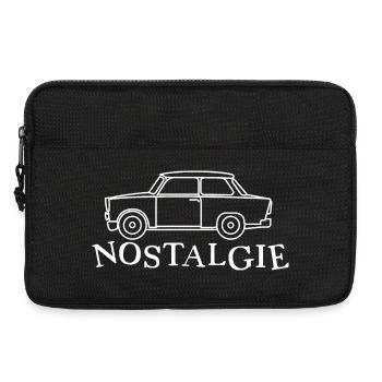 Nostalgie Trabi RDA Est vieilles voitures icône rétro - Sacoche pour ordinateur portable 13 pouces - noir - Devant