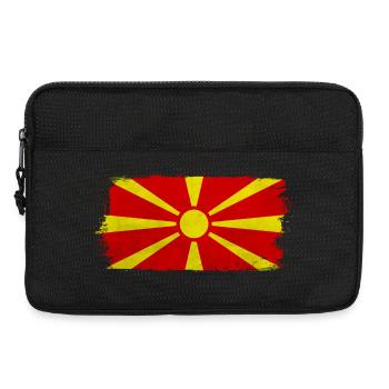 Macedonian sun on red - Laptop bag 13" - black - Front