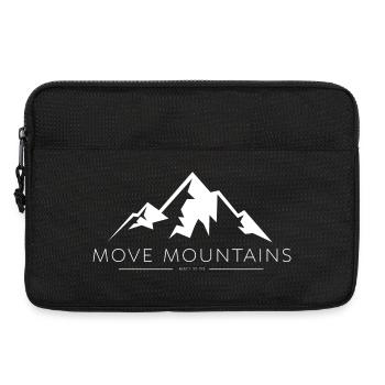 faith can move mountains - Laptop bag 13" - black - Front