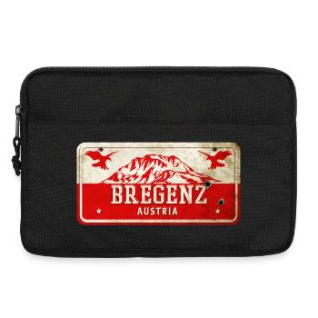Bregenz Österreich Vintage Schild - Laptoptasche 13" - Schwarz - Vorne