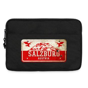 Enseigne vintage Salzbourg Autriche - Sacoche pour ordinateur portable 13 pouces - noir - Devant