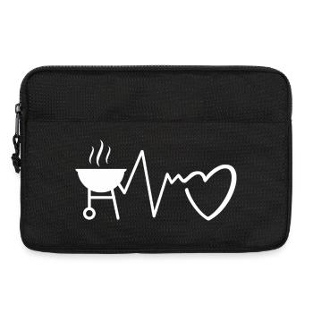Grill Heart Rhythm - Laptop bag 13" - black - Front
