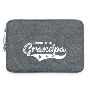 Befördert zum Opa Werdender Großvater - Laptoptasche 13" - Grau meliert - Vorne