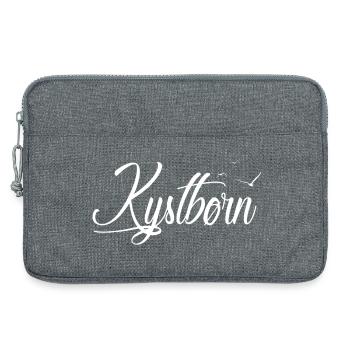 Kystbørn - Coastal child - Laptop bag 13" - heather grey - Front