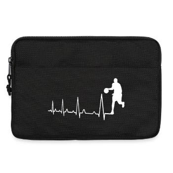 Battement de cœur Basketball - Sacoche pour ordinateur portable 13 pouces - noir - Devant