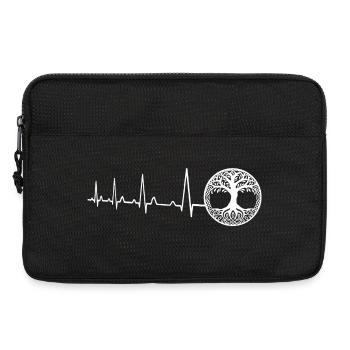 Herzschlag - Baum des Lebens - Laptoptasche 13" - Schwarz - Vorne