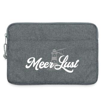 Mehr Lust auf Meer - Laptoptasche 13" - Grau meliert - Vorne