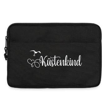 Küstenkind Mit Herz - Laptoptasche 13" - Schwarz - Vorne