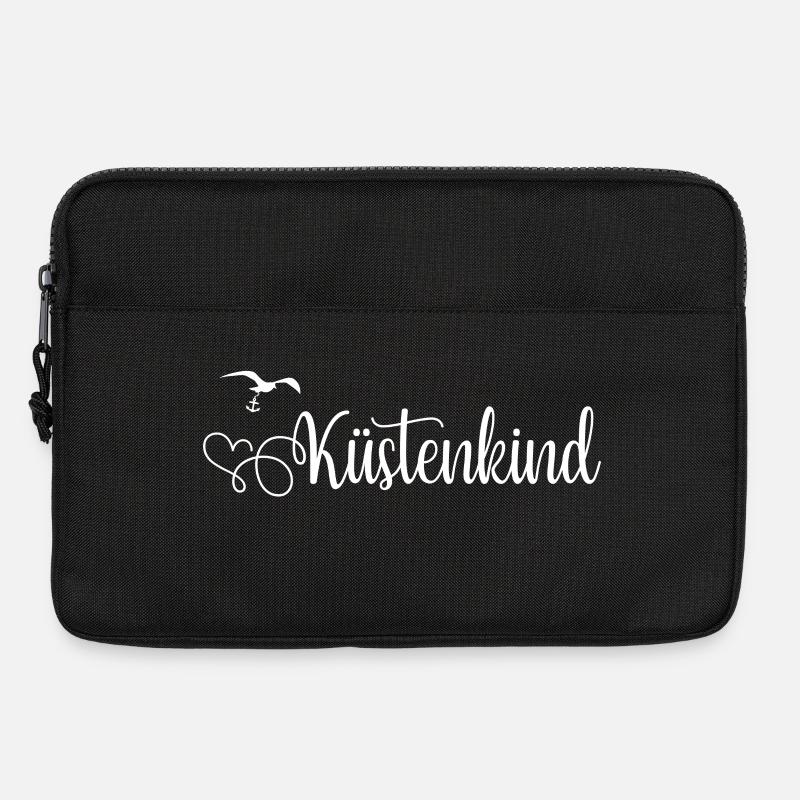 Küstenkind Mit Herz - Laptoptasche 13" - Schwarz