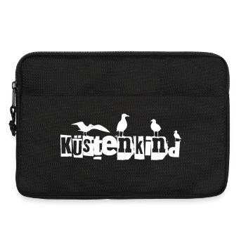 Küstenkind mit Möwen - Laptoptasche 13" - Schwarz - Vorne