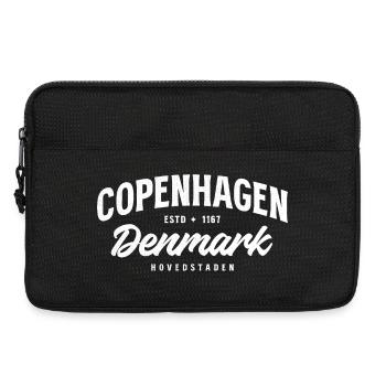 Kopenhagen Vintage Stadtlogo - Laptoptasche 13" - Schwarz - Vorne