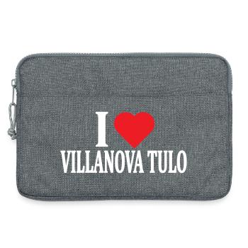 t-shirt Io amo Villanova Tulo t-shirt Sardinia - Laptop bag 13" - heather grey - Front