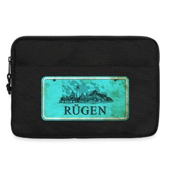 Enseigne vintage Rügen - Sacoche pour ordinateur portable 13 pouces - noir - Devant