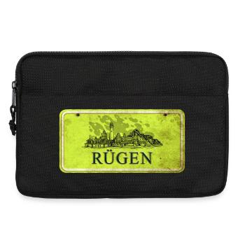 Enseigne vintage Rügen - Sacoche pour ordinateur portable 13 pouces - noir - Devant