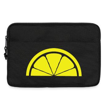 Conception de citron - Sacoche pour ordinateur portable 13 pouces - noir - Devant