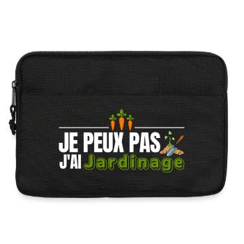 Je peux pas j ai jardinage - Sacoche pour ordinateur portable 13 pouces - noir - Devant