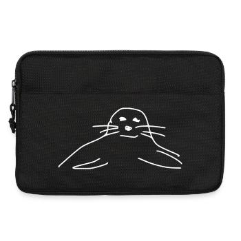 phoques phoques phoques animaux - Sacoche pour ordinateur portable 13 pouces - noir - Devant