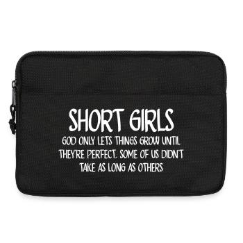 T-shirt court pour filles Growth Quote - Sacoche pour ordinateur portable 13 pouces - noir - Devant