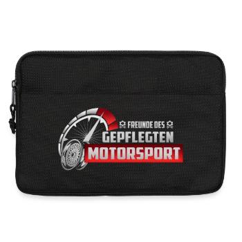 Freunde des gepflegten Motorsport - Laptoptasche 13" - Schwarz - Vorne