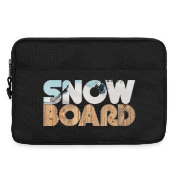 Snow and Board - Laptop bag 13" - black - Front