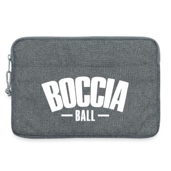 Joueur de boccia Vêtements avec balles de pétanque Boccia - Sacoche pour ordinateur portable 13 pouces - gris chiné - Devant